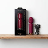 Rocks Off Rechargeable Mini Wand Azalea Red