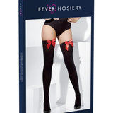 Opaque Hold-Ups, Black with Red Bows