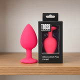 Pink silicone Butt Plug Lg