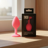 Pink silicone Butt Plug Sm