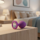 Purple Silicone Butt Plug Med