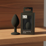 Black Silicone Butt Plug Sm