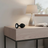 Black Silicone Butt Plug Med