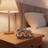 Metal Butt Plug Silver Set Of 3 Clear Stone