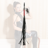 S&M Red & Black Stripe Flogger