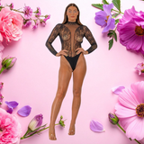 High Neck Lace Bodysuit
