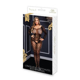 Baci Longsleeve Crotchless Bodystocking - Queen Size Lingerie & Clothing My Amazing Fantasy 