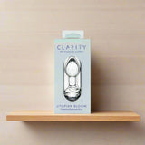 Clarity Utopian Bloom Glass Butt Plug