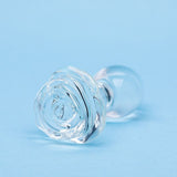 Clarity Utopian Bloom Glass Butt Plug