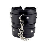 Furry Plush Wrist Cuffs Black Fetish My Amazing Fantasy 