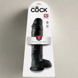 King Cock - 11' Cock with Balls - Black