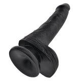 King Cock 6" Cock With Balls - Black Dildos & Dongs My Amazing Fantasy 