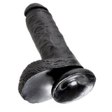 King Cock - 8" Cock with Balls - Black Dildos & Dongs My Amazing Fantasy 