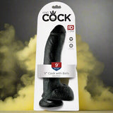 King Cock 9' Cock with Balls - Black Dildos & Dongs My Amazing Fantasy 