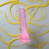 Loving Joy 7' Dildo with Balls - Pink Dildos & Dongs My Amazing Fantasy 