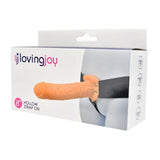 Loving Joy 8" Vibrating Hollow Strap On Strap-Ons My Amazing Fantasy 