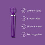 Loving Joy Rechargeable Wand - Purple Wands My Amazing Fantasy 