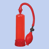 Me You Us Pumped Up Fire Penis Pump Red