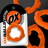 Spinner Single Silicon Ring Orange