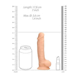 Realrock 7" Flesh Silicone Dildo with Balls Dildos & Dongs My Amazing Fantasy 