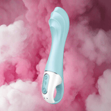 Satisfyer Air Pump Vibrator 5 - Blue App & Remote Toys My Amazing Fantasy 