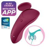 Satisfyer Sexy Secret Panty Vibrator Red App & Remote Toys My Amazing Fantasy 