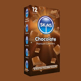 Skins Condoms Chocolate Flavoured - 12 Pack