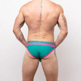 SUKREW Classic Brief - Green/Pink - Large Menswear My Amazing Fantasy 