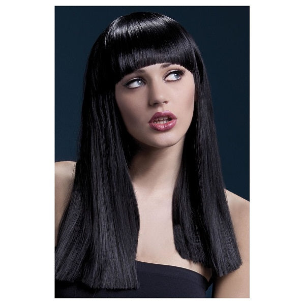Fever Alexia Wig, Black, Long Blunt Cut Womens Lingerie & Clothing My Amazing Fantasy 