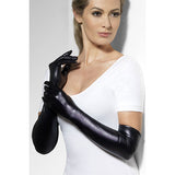 Fever - Black Wet Look Gloves Womens Lingerie & Clothing My Amazing Fantasy 
