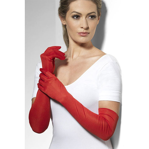 Fever - Red Long Gloves Womens Lingerie & Clothing My Amazing Fantasy 