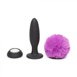 Happy Rabbit Vibrating Butt Plug - Black and Purple - Large Toys My Amazing Fantasy 