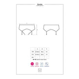Obsessive - Darkie Garter Belt L/XL - Black Womens Lingerie & Clothing My Amazing Fantasy 