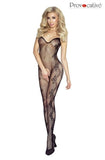 Open Crotch Bodystocking Black S/L Lingerie & Clothing My Amazing Fantasy 