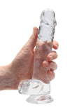 Realrock Crystal Clear 8" Dildo with Balls Dildos & Dongs My Amazing Fantasy 