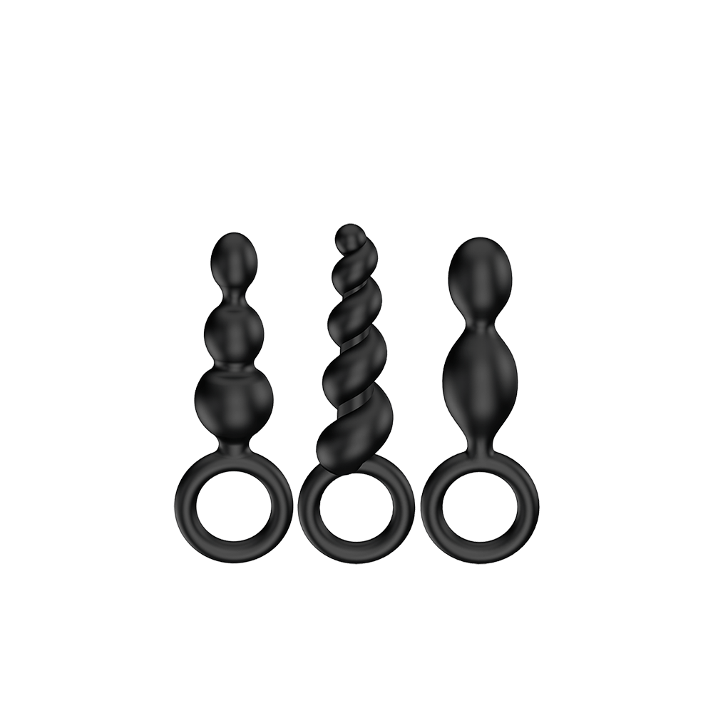 Satisfyer - Booty Call Butt Plugs - Black Toys My Amazing Fantasy 