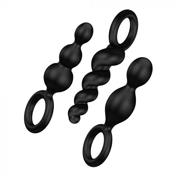 Satisfyer - Booty Call Butt Plugs - Black Toys My Amazing Fantasy 