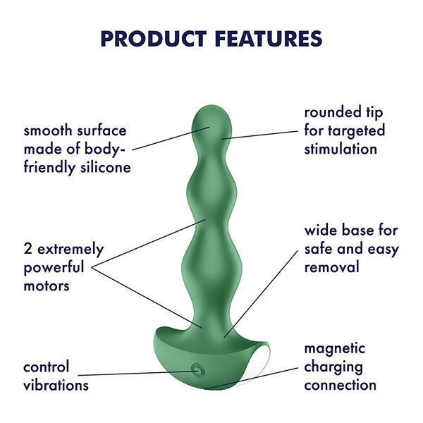 Satisfyer Lolli Plug 2 Green - Vibrating Butt Plug Toys My Amazing Fantasy 