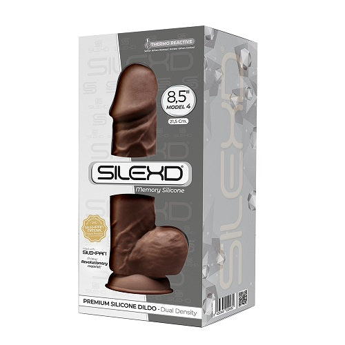 SilexD 8.5" Silicone D/D Dildo Brown Dildos & Dongs My Amazing Fantasy 