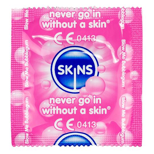 Skins Condoms Blow Me Bubblegum - 4 Pack Condoms My Amazing Fantasy 