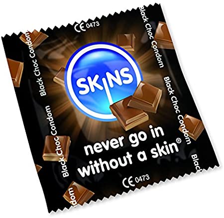 Skins Condoms Chocolate Flavoured - 12 Pack Condoms My Amazing Fantasy 