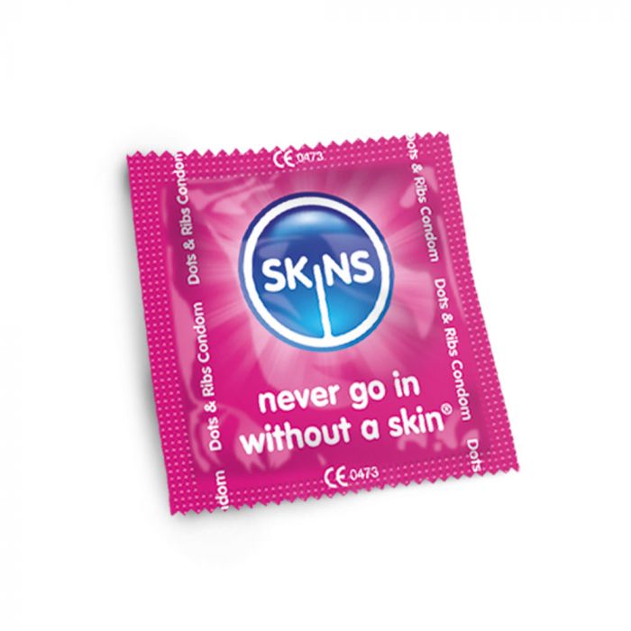 Skins Condoms Dots & Ribs - 16 Pack Condoms My Amazing Fantasy 