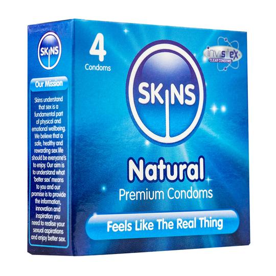 Skins Condoms Natural - 4 Pack Condoms My Amazing Fantasy 
