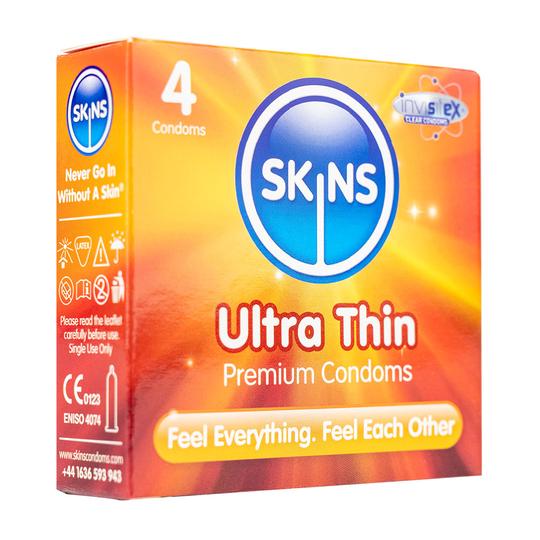 Skins Condoms Ultra Thin - 4 Pack Condoms My Amazing Fantasy 