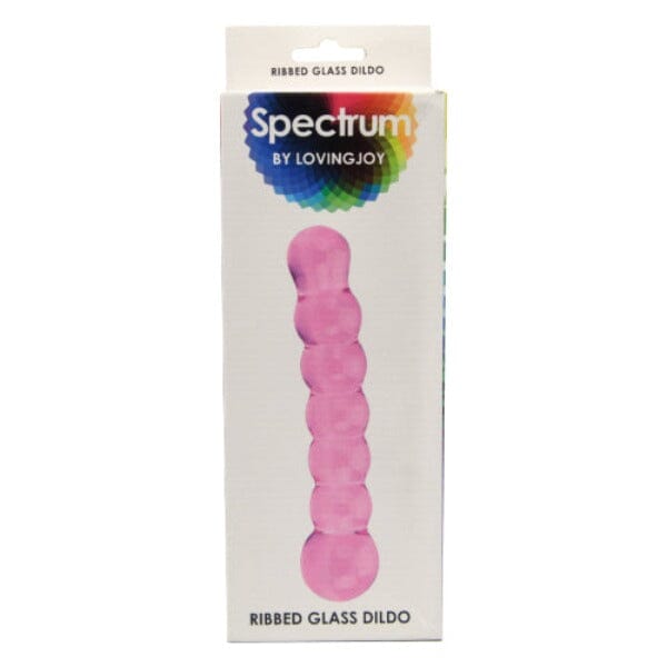 Spectrum Ribbed Glass Dildo Dildos & Dongs My Amazing Fantasy 
